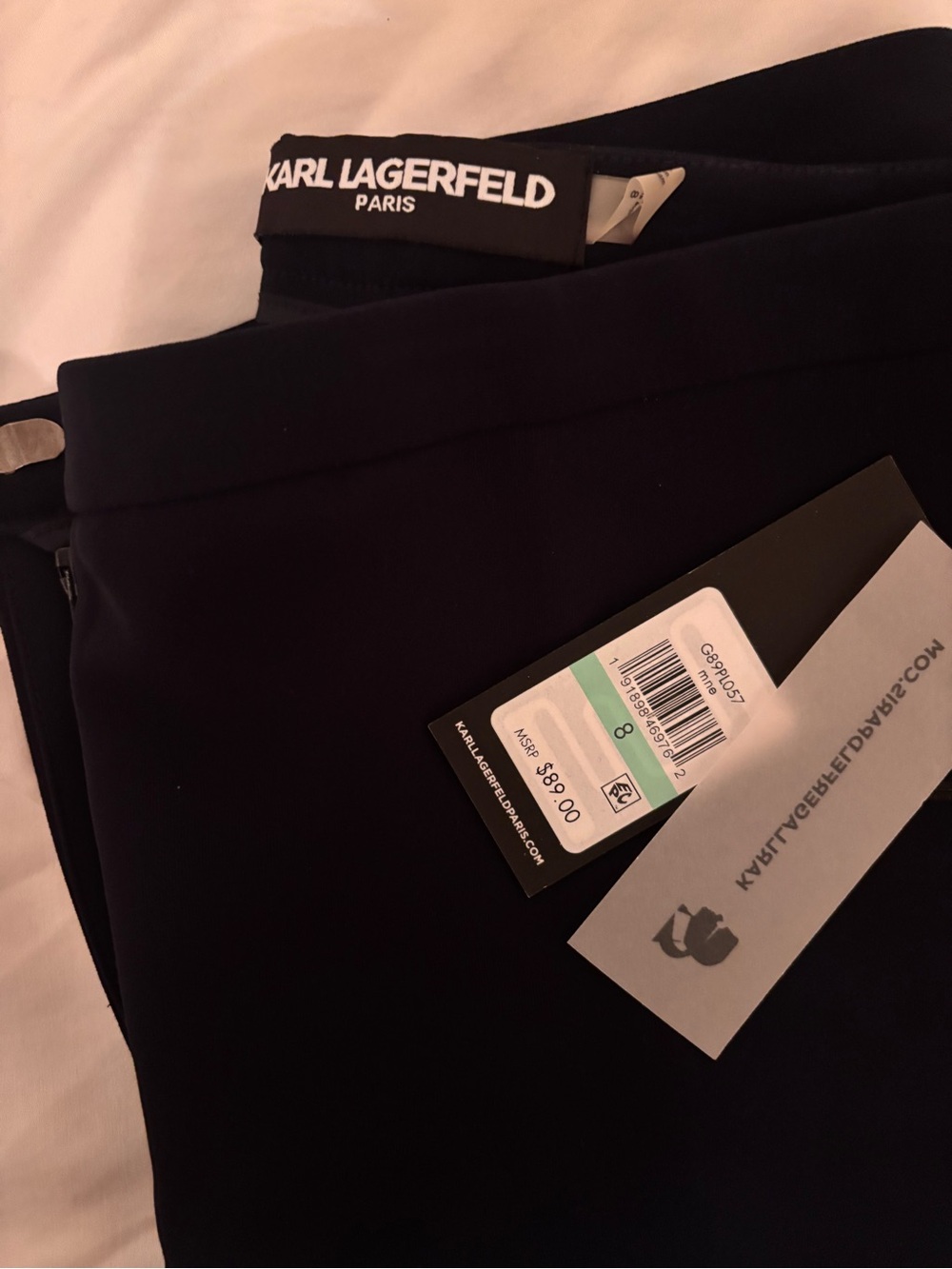 Karl Lagerfeld Navy Black Slim Pants
